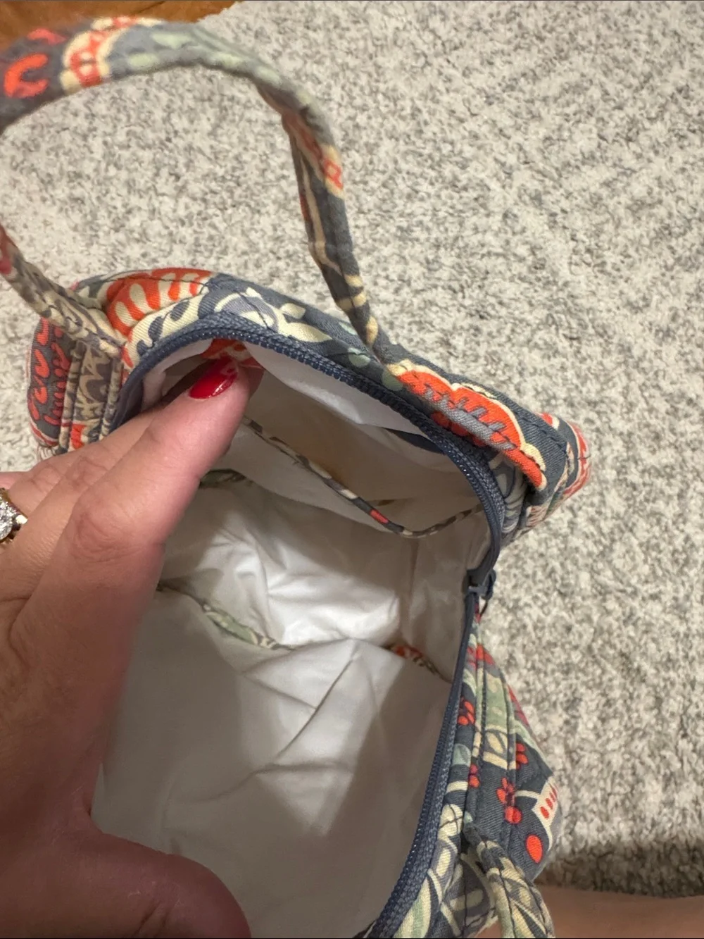 Vera Bradley Quilted Floral Lunch Bag - Nomadic Floral